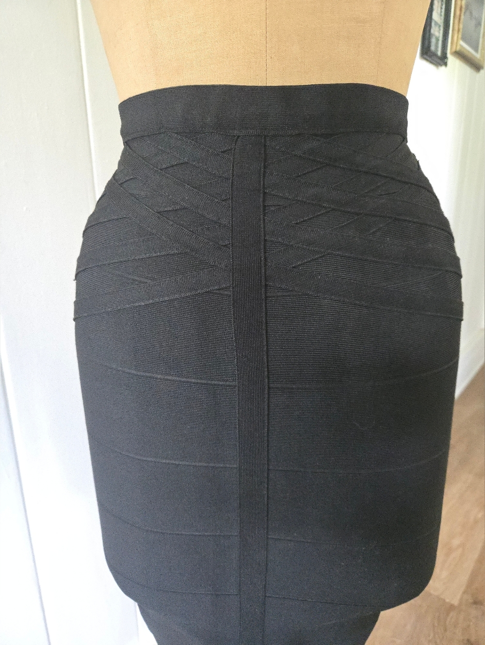 Alternative Corporate Goth Bandage Pencil Skirt